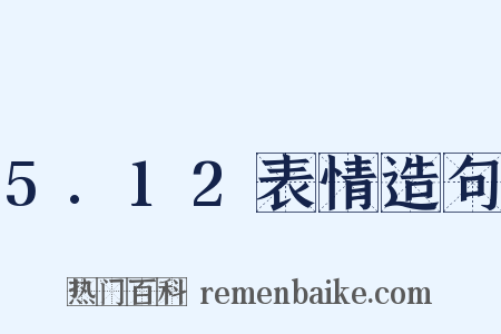 5.12表情造句是什么意思的图片